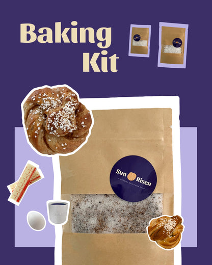 Baking Kit - cardamom buns (makes 12-18)